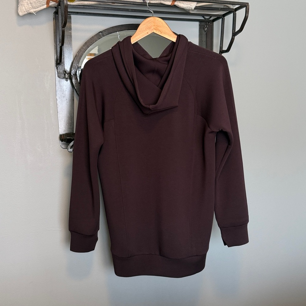 NWT SPANX Air Essentials Classic Hoodie Truffle Brown - Picture 7 of 14